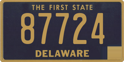 DE license plate 87724