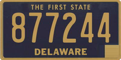 DE license plate 877244