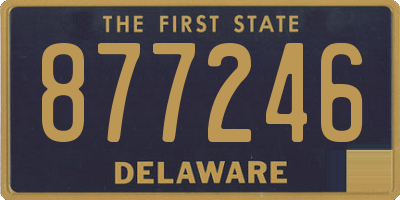 DE license plate 877246