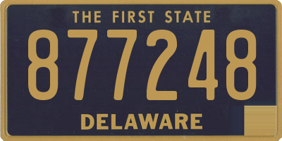 DE license plate 877248