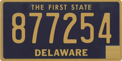 DE license plate 877254