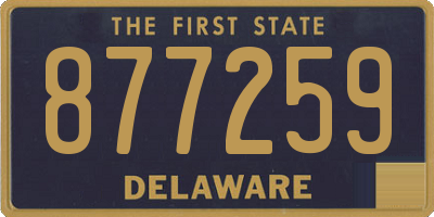 DE license plate 877259
