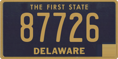 DE license plate 87726