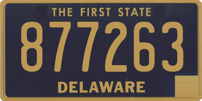 DE license plate 877263