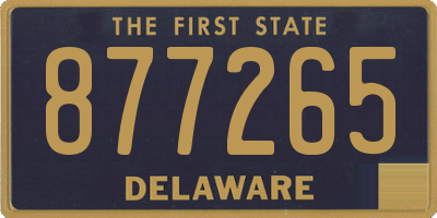 DE license plate 877265