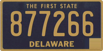 DE license plate 877266