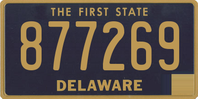 DE license plate 877269