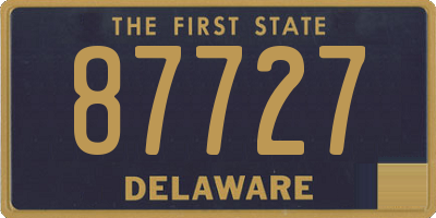 DE license plate 87727