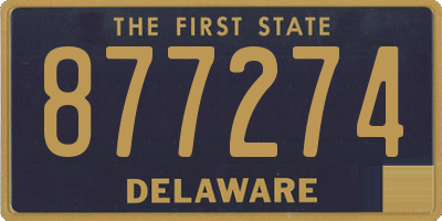 DE license plate 877274