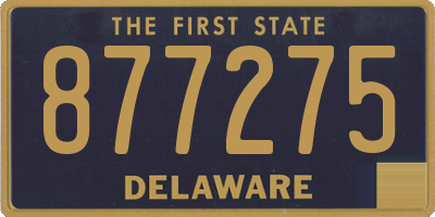 DE license plate 877275