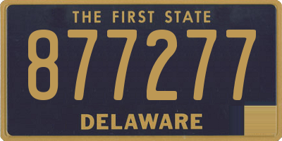DE license plate 877277