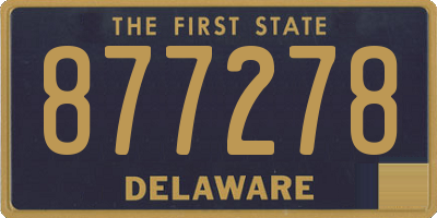 DE license plate 877278