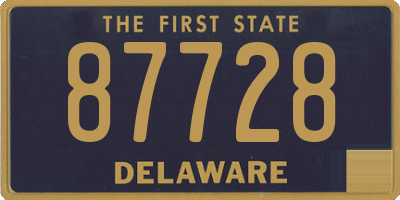 DE license plate 87728