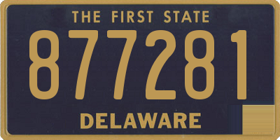 DE license plate 877281