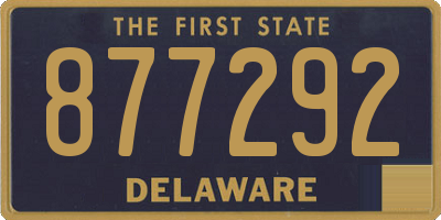 DE license plate 877292