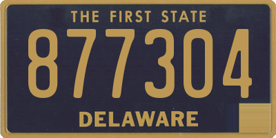 DE license plate 877304