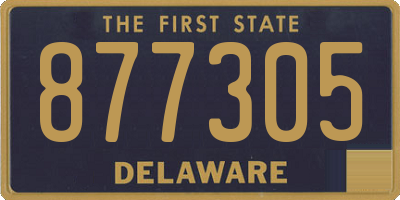 DE license plate 877305