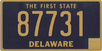 DE license plate 87731