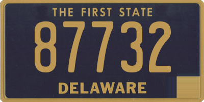 DE license plate 87732