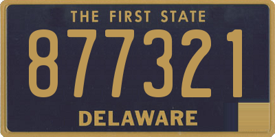 DE license plate 877321