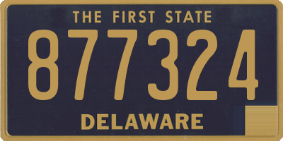 DE license plate 877324