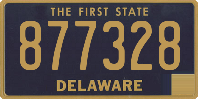 DE license plate 877328