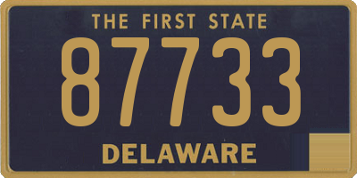DE license plate 87733