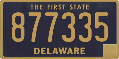 DE license plate 877335