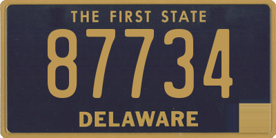DE license plate 87734