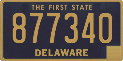 DE license plate 877340