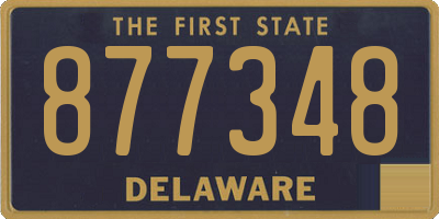 DE license plate 877348
