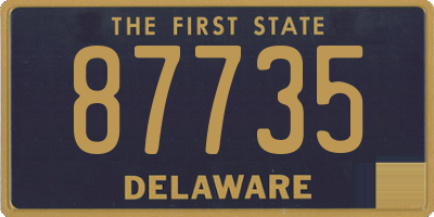 DE license plate 87735