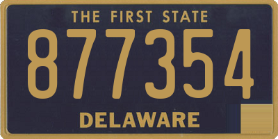 DE license plate 877354