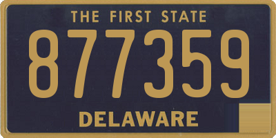 DE license plate 877359