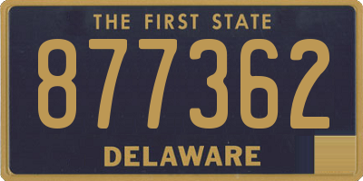 DE license plate 877362
