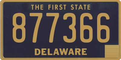 DE license plate 877366
