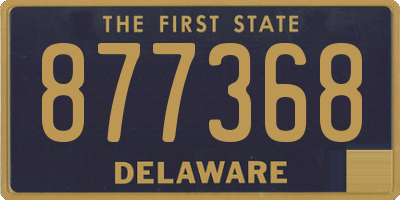 DE license plate 877368