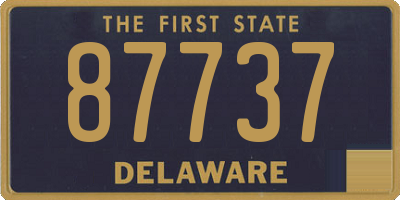 DE license plate 87737