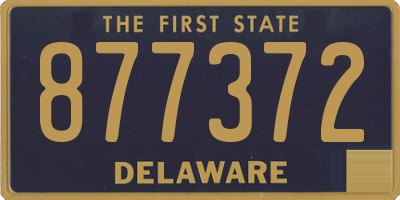 DE license plate 877372