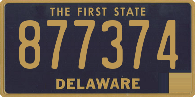DE license plate 877374