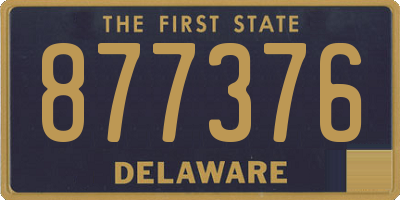 DE license plate 877376