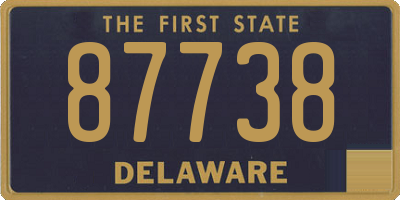 DE license plate 87738