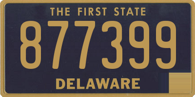 DE license plate 877399