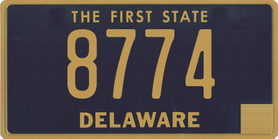 DE license plate 8774