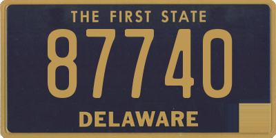 DE license plate 87740