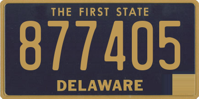 DE license plate 877405