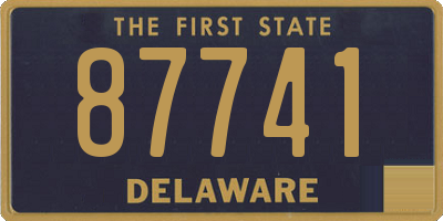 DE license plate 87741