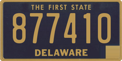 DE license plate 877410