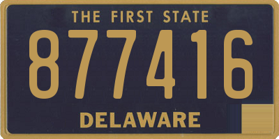 DE license plate 877416