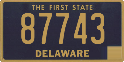 DE license plate 87743